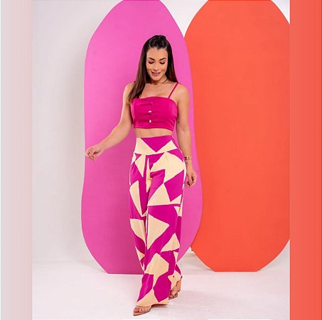 Conjunto Calça e Cropped