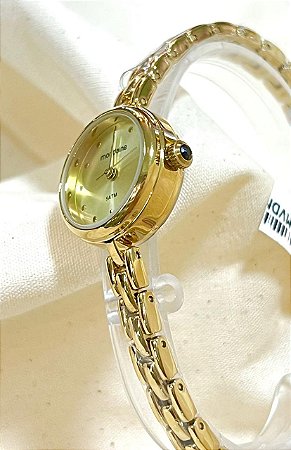 Relógio Mondaine Feminino Pequeno Social Gold 32588lpmvdm1 Cor da correia Dourado Cor do bisel Dourado Cor do fundo Dourado