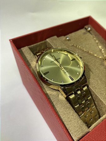 RELÓGIO KIT MONDAINE FEMININO 32598LPMKDE1K1