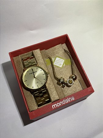 Relógio Feminino Mondaine 32363LPMKDE1 Kit Berloqueira