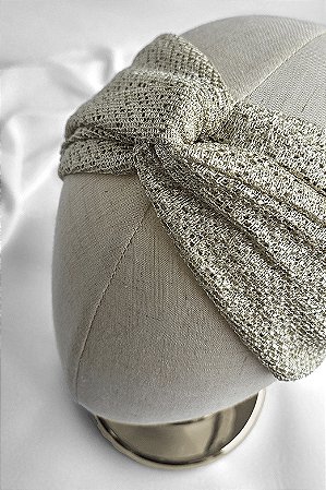 Faixa Turbante Renda Dourada