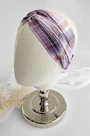 Faixa Turbante Xadrez