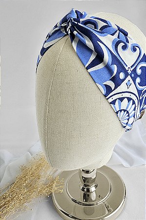 Faixa Turbante Azulejo Português