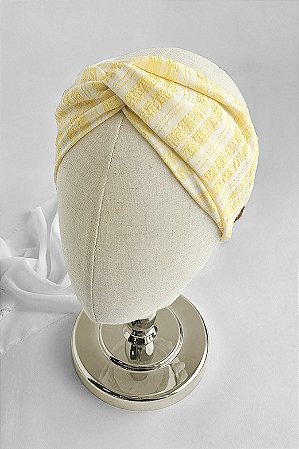 Faixa Turbante Amarelo Alegria