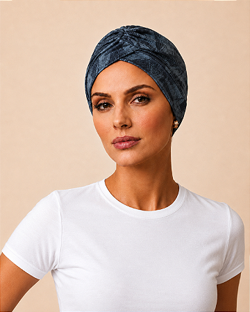 Turbante Glad Azul Petróleo