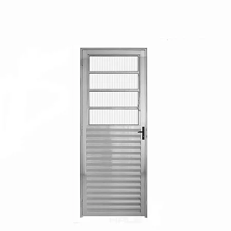 Porta Basculante 2,10x80 Alumínio brilhante