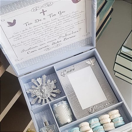 Caixa Convite Batismo Luxo