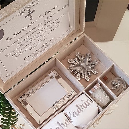 Caixa Convite Batismo Luxo