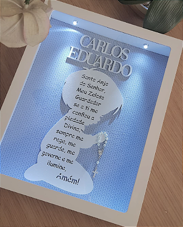 Quadro Oração Santo Anjo