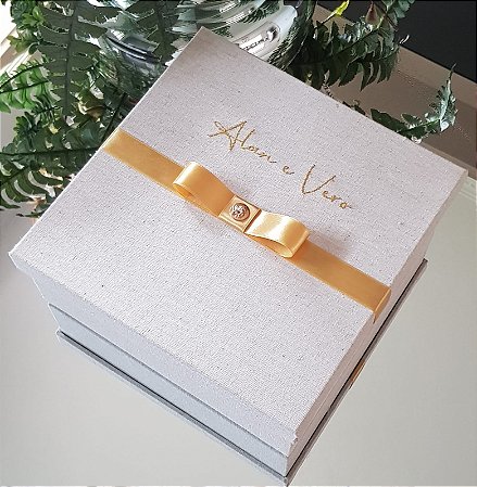 Caixa Convite Luxo Batismo