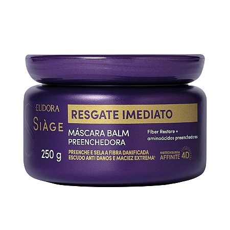 Máscara Balm Preenchedora Siage Eudora Resgate Imediato 250g