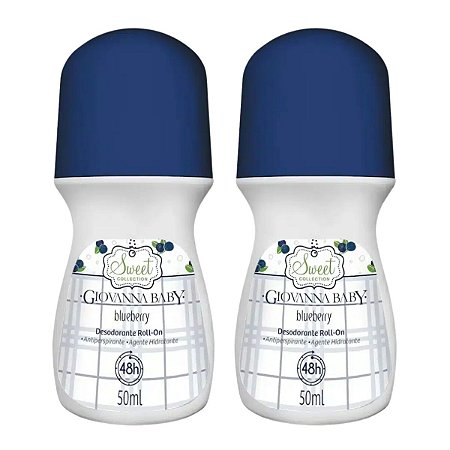 Kit Giovanna Baby: 2 Desodorante Roll-on Blueberry