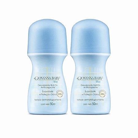 Kit Giovanna Baby: 2 Desodorante Roll-on Blue