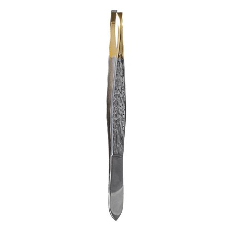 Belliz Enox Pinça Silver Gold Ponta Fina Ref. 1702