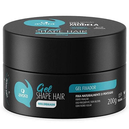 Gel Fixação Forte Avora Shape Hair Fixa & Modela 200g