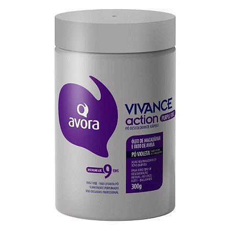 Pó Descolorante Avora Vivance Action Violeta Purple Force 300g