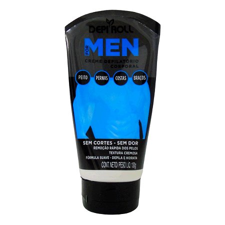 Depi-roll Men Creme Depilatório Corporal 130g
