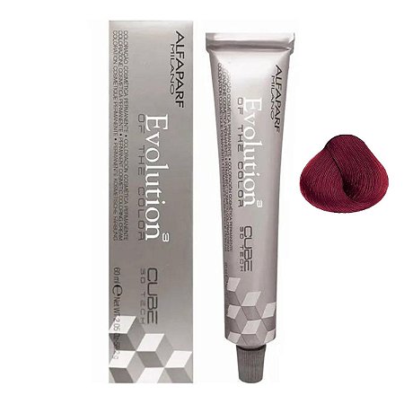 Coloração Creme Alfaparf Evolution 6.66i Louro Escuro Vermelho Intenso 60ml