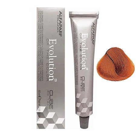 Coloração Creme Alfaparf Evolution 8.4 Louro Claro Cobre 60ml