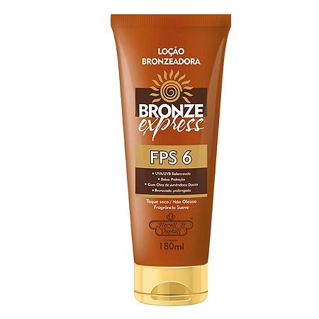 Flores & Vegetais Loção Bronzeadora Fps6 180g
