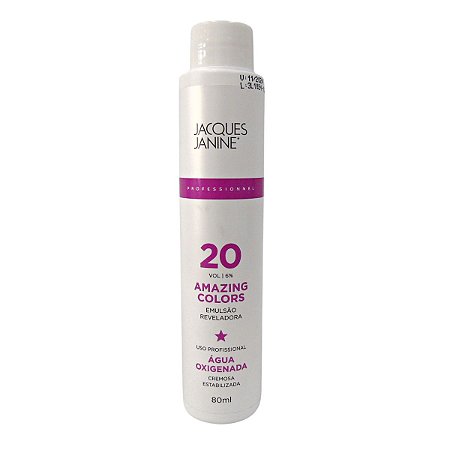 Água Oxigenada Jacques Janine Amazing Colors 20 Volumes 80ml