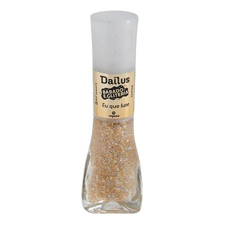 Esmalte Dailus Babado e Gliteria 8ml Eu Que Lute