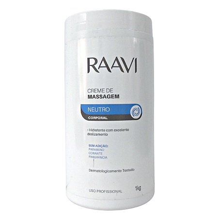 Creme de Massagem Raavi Neutro 1kg