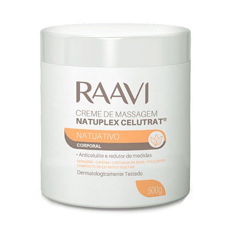 Creme de Massagem Raavi Natuplex Celutrat Natuativo 500g
