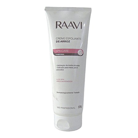Creme Esfoliante de Arroz Raavi Spa Care 220g