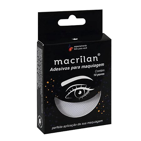 Adesivos Para Maquiagem Macrilan Com 10 Pares Ac-08