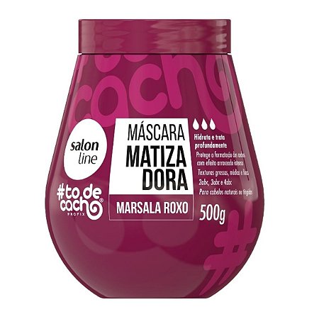 Máscara Matizadora Salon Line #todecacho Marsala Roxo 500g