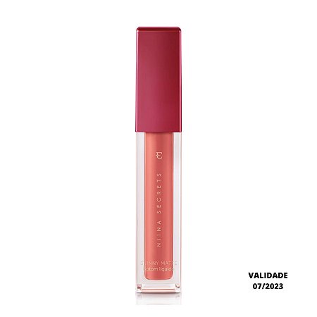 Eudora Batom Líquido Skinny Matte Niina Secrets Terracota Orquidea 4ml  Validade 07/2023