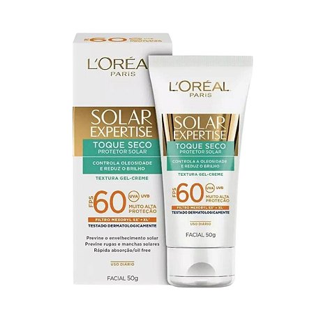 Loreal Protetor Solar Facial Toque Seco Fps 60 40g