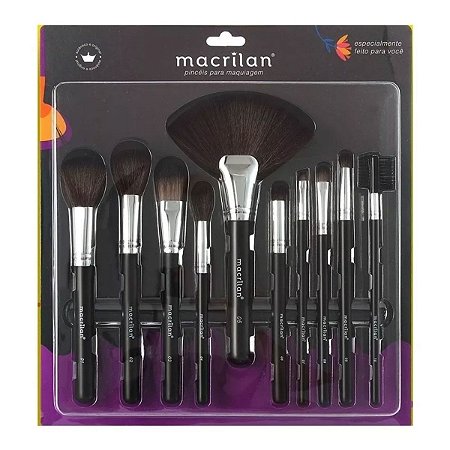 Macrilan Kit Com 10 Pinceis Ref. Kp9-1b