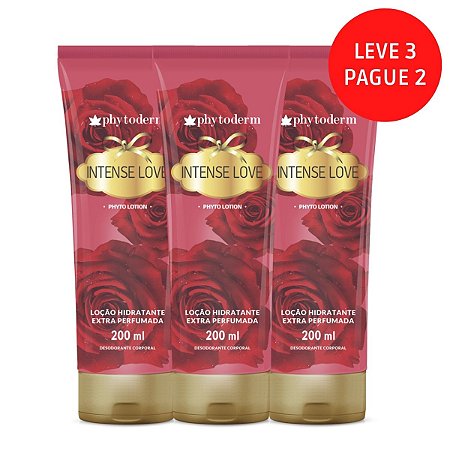 Loção Hidratante Leve 3 Pague 2 Phytoderm Intense Love 200ml