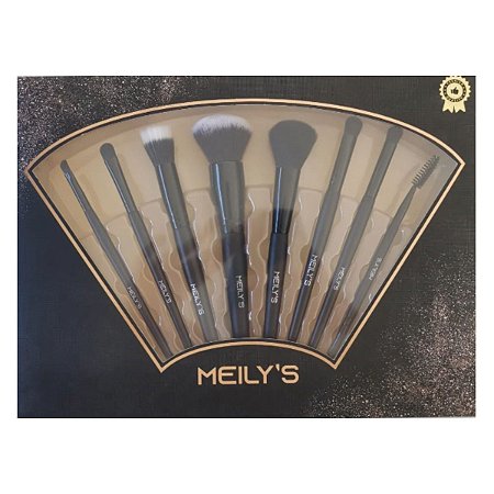 Meily's Kit Com 8 Pincéis Ref: Mkp-124