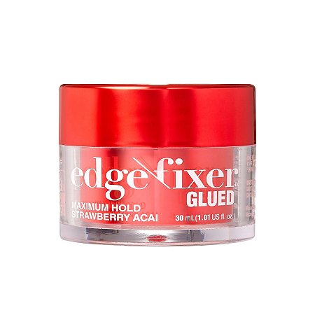 Pomada Fixadora Edge Fixer Glued Morango Com Açaí Kiss Ny 30g