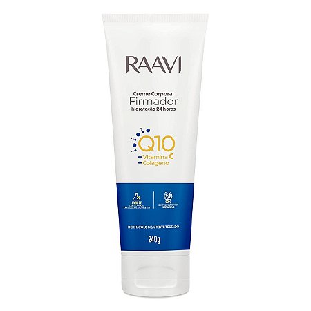 Creme Hidratante Corporal Raavi Firmador Q10 240g