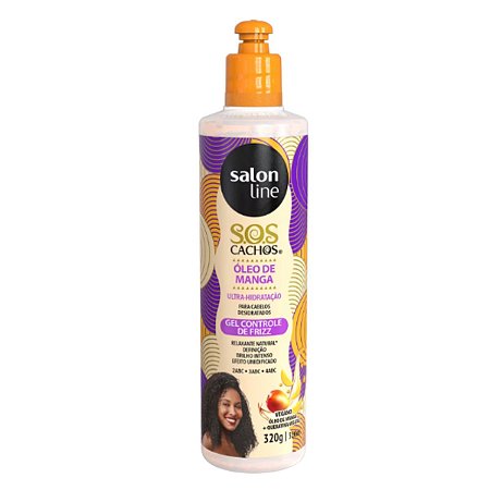 Gel Controle de Frizz Salon Line Sos Cachos Óleo de Manga 320g