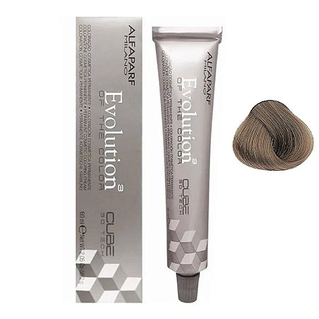 Coloração Creme Alfaparf Evolution 8.1 Louro Claro Cinza 60ml