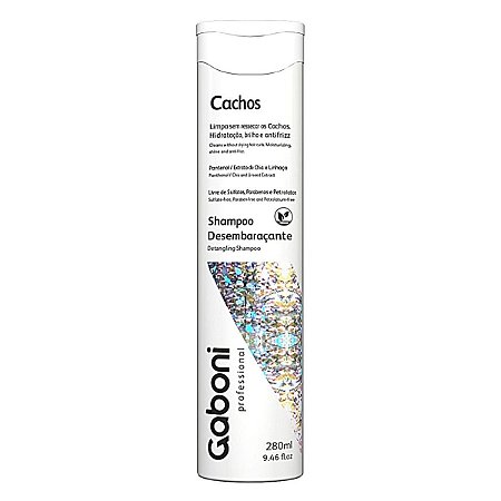 Shampoo Desembaraçante Cachos Gaboni 280ml