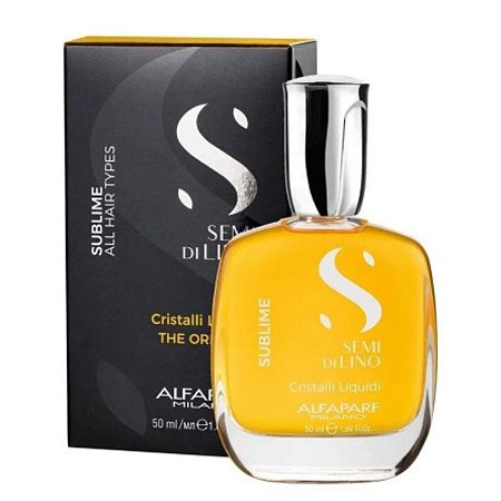 Óleo Capilar Condicionante Alfaparf Semi Di Lino Sublime Cristalli Liquidi 50ml