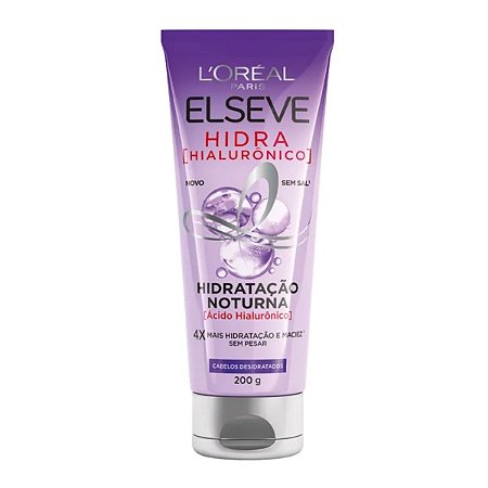Creme Hidratação Noturna Elseve Hidra Hialurônico Loreal 200g