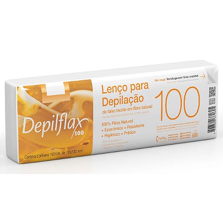 Lenço Para Depilação Depilflax de Falso Tecido C/100