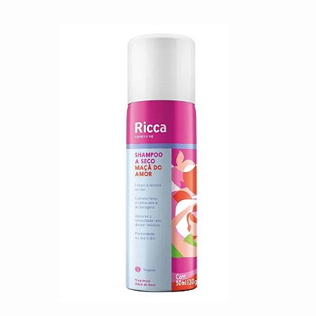 Shampoo A Seco Ricca Refresh Me Maça do Amor 50ml