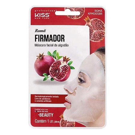 Máscara Facial de Algodão Firmador Kiss Ny Romã 20ml