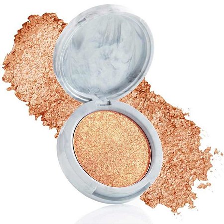 Iluminador e Sombra 2x1 Bruna Tavares Bt Marble Duochrome Glam Gold 5g