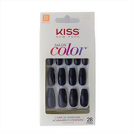 Unhas Postiças Kiss Ny Salon Color Bailarina Ksc54