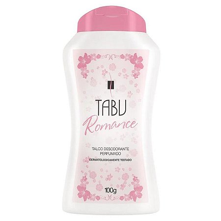 Talco Desodorante Perfumado Tabu Romance 100g
