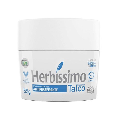 Desodorante Creme Herbissimo Talco Antitranspirante 55g